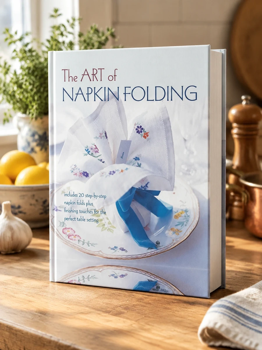 The Art of Napkin Folding: Includes 20 Step-By-Step Napkin Folds Plus Finishing Touches for the Perfect Table Setting
