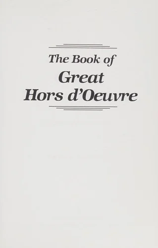 The Book of Great Hors D'Oeuvre, Update Edition (Revised) (Revised) by Janericco, Terence