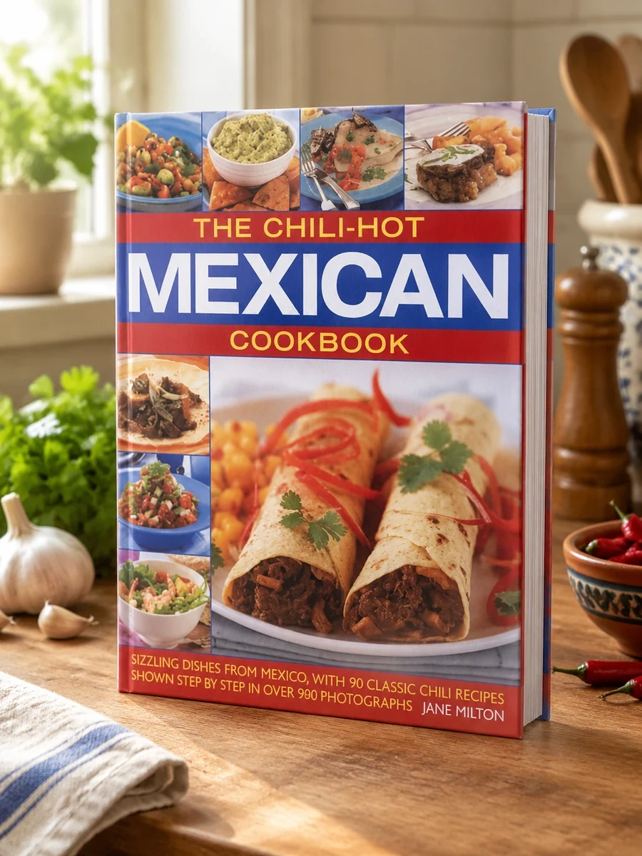 The Chili-Hot Mexican Cookbook: Sizzling Dishes from Mexico, with 90 Classic Chili Recipes Shown Step by Step in Over 390 Photographs