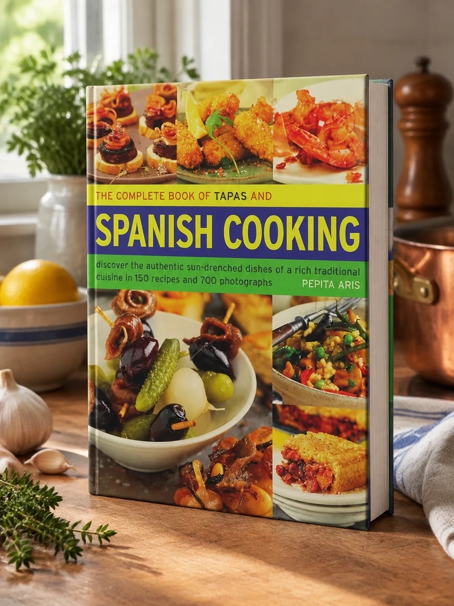 The Complete Book of Tapas and Spanish Cooking: Discover the Authentic Sun-Drenched Dishes of a Rich Traditional Cuisine in 150 Recipes and 700 Photograph