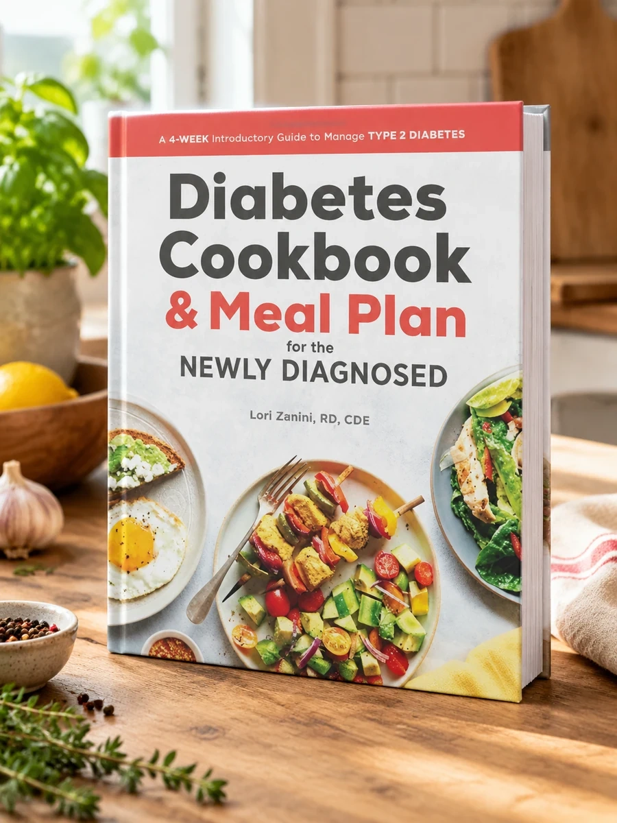 The Diabetic Cookbook and Meal Plan for the Newly Diagnosed: A 4-Week Introductory Guide to Manage Type 2 Diabetes