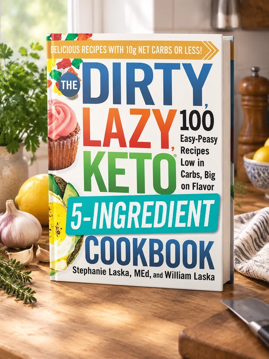 The Dirty, Lazy, Keto 5-Ingredient Cookbook: 100 Easy-Peasy Recipes Low in Carbs, Big on Flavor