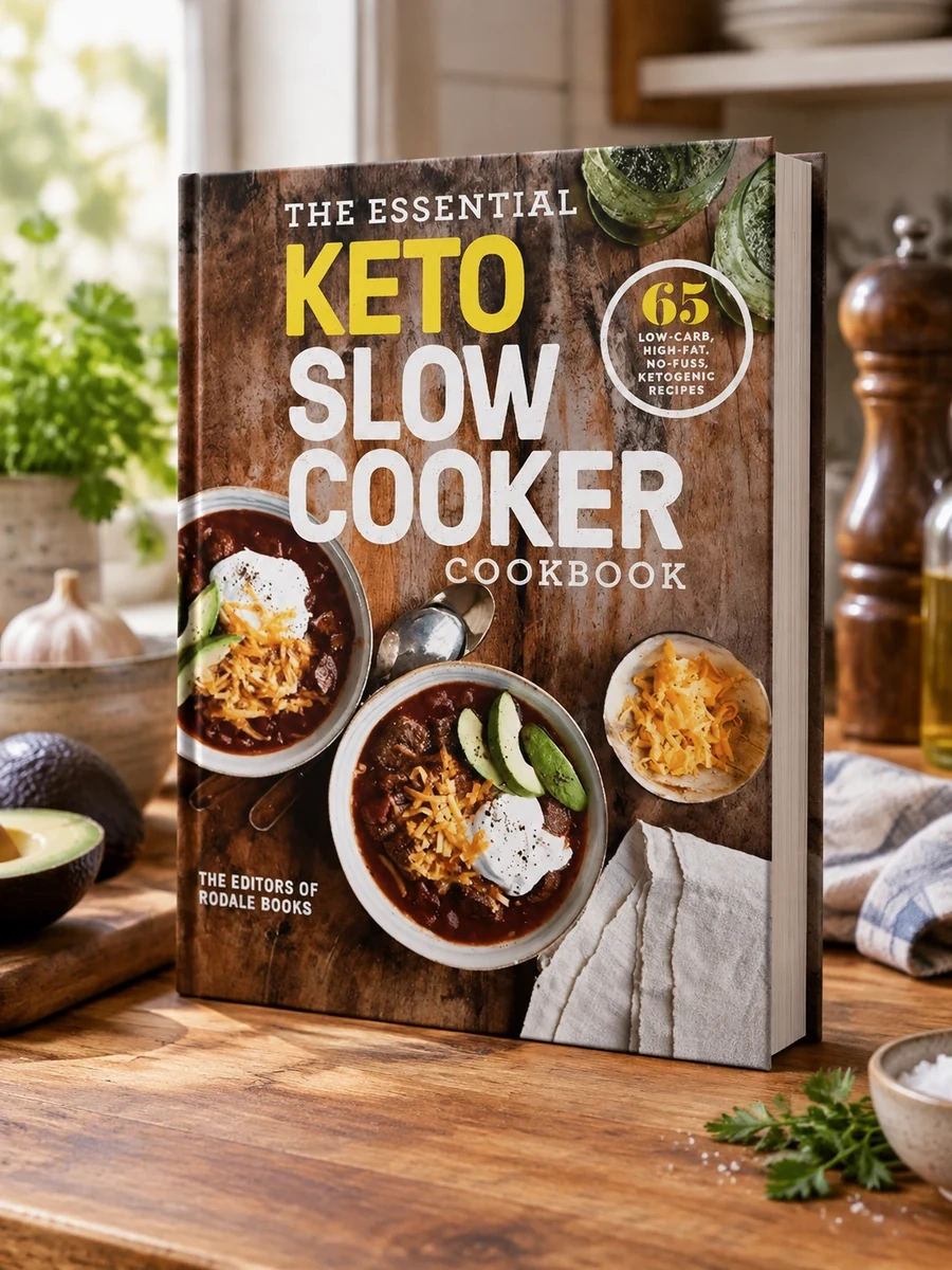 The Essential Keto Slow Cooker Cookbook: 65 Low-Carb, High-Fat, No-Fuss Ketogenic Recipes: A Keto Diet Cookbook