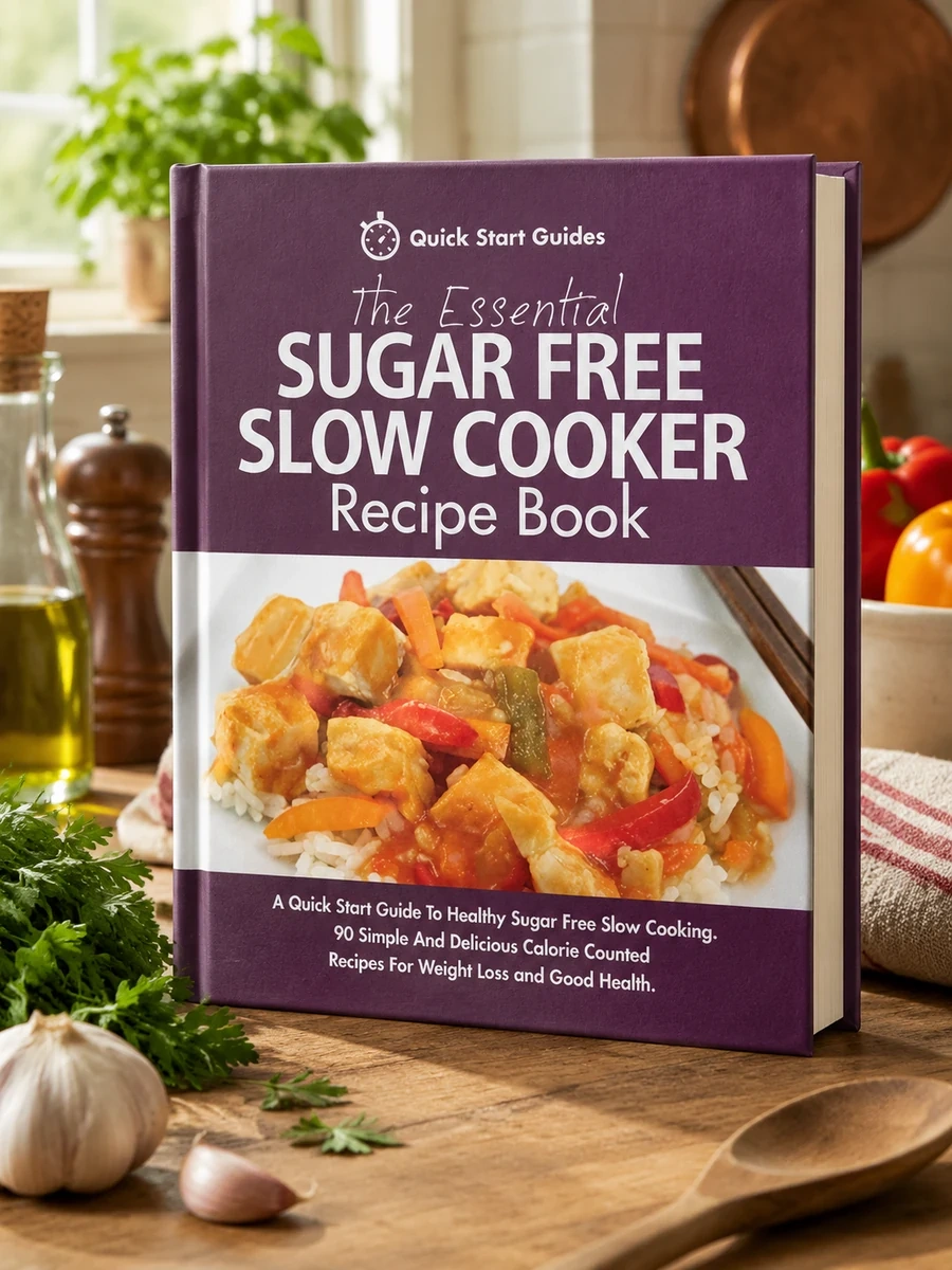 Cover of The Essential Sugar Free Slow Cooker Recipe Book: A Quick Start Guide To Healthy Sugar Free Slow Cooking. 90 Simple And Delicious Calorie Counted Recipes