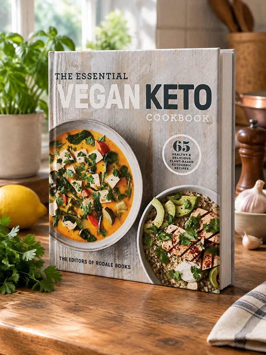 The Essential Vegan Keto Cookbook: 65 Healthy & Delicious Plant-Based Ketogenic Recipes: A Keto Diet Cookbook