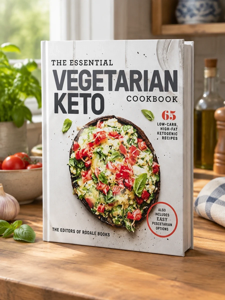 The Essential Vegetarian Keto Cookbook: 65 Low-Carb, High-Fat Ketogenic Recipes: A Keto Diet Cookbook