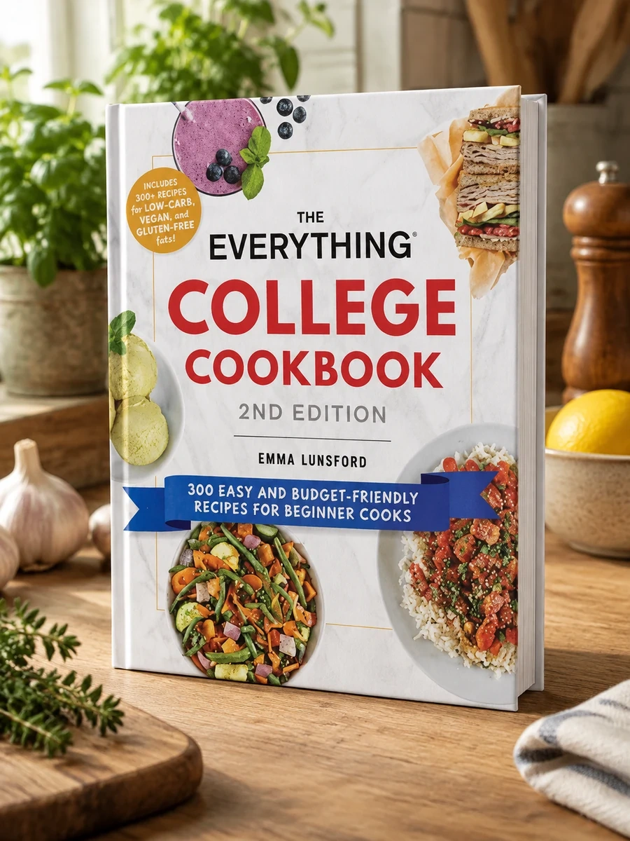 The Everything College Cookbook, 2nd Edition: 300 Easy and Budget-Friendly Recipes for Beginner Cooks