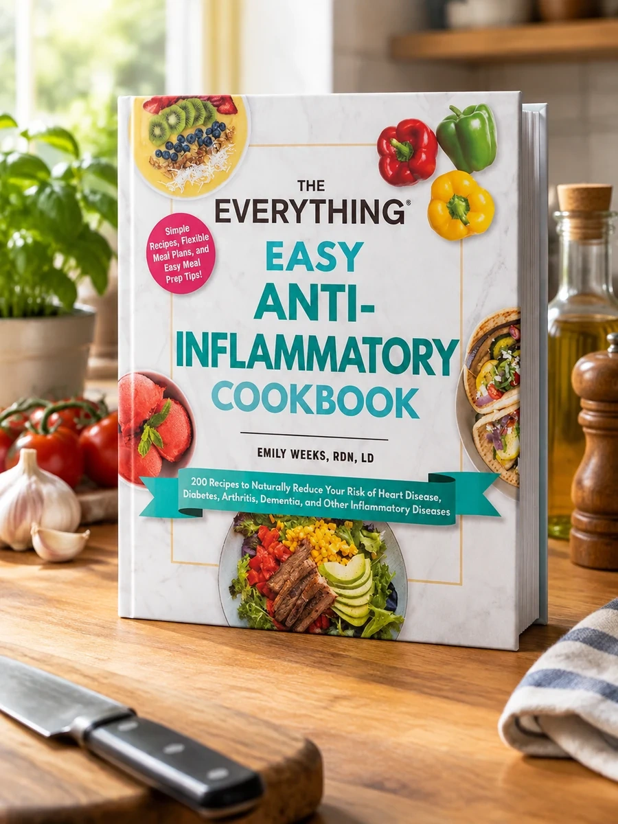 The Everything Easy Anti-Inflammatory Cookbook: 200 Recipes to Naturally Reduce Your Risk of Heart Disease, Diabetes, Arthritis, Dementia, and Other Infla