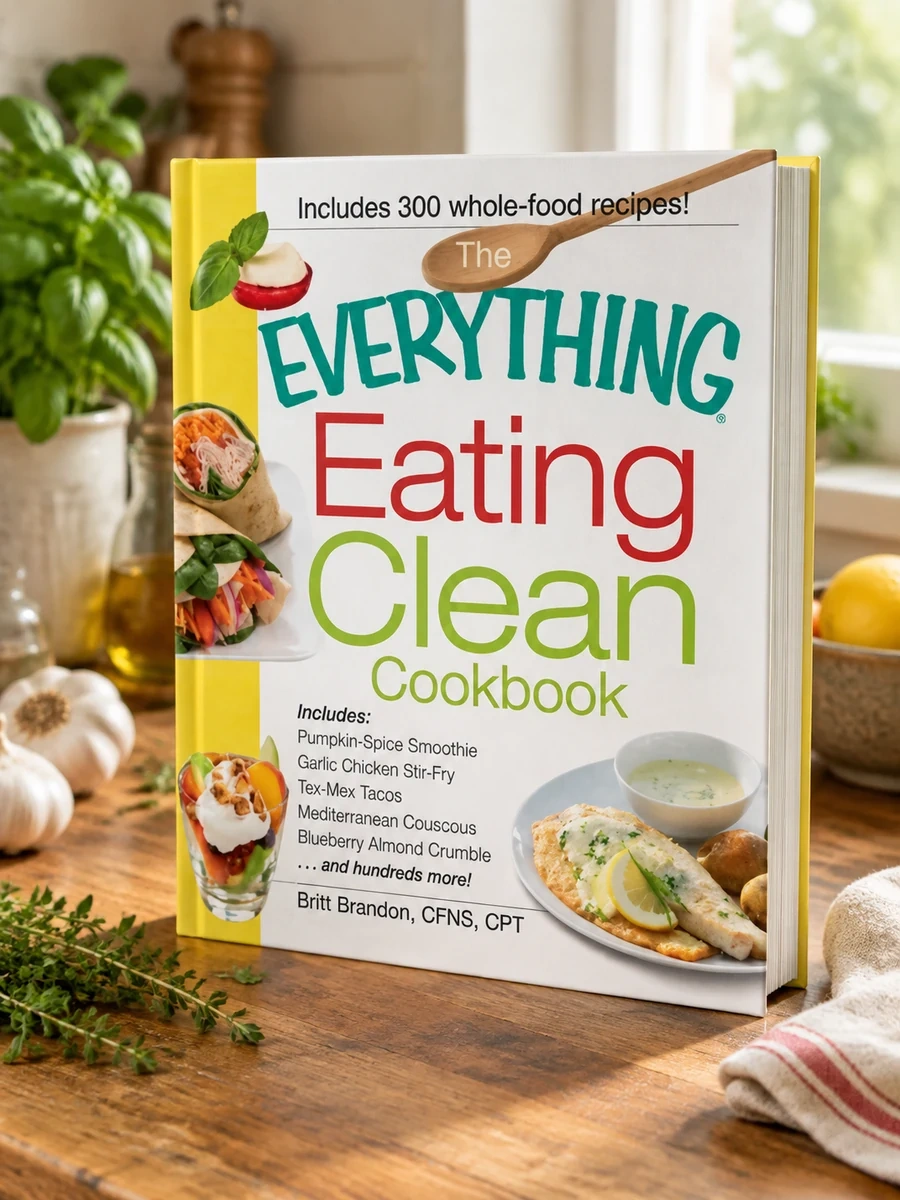 The Everything Eating Clean Cookbook: Includes - Pumpkin Spice Smoothie, Garlic Chicken Stir-Fry, Tex-Mex Tacos, Mediterranean Couscous, Blueberry Almond