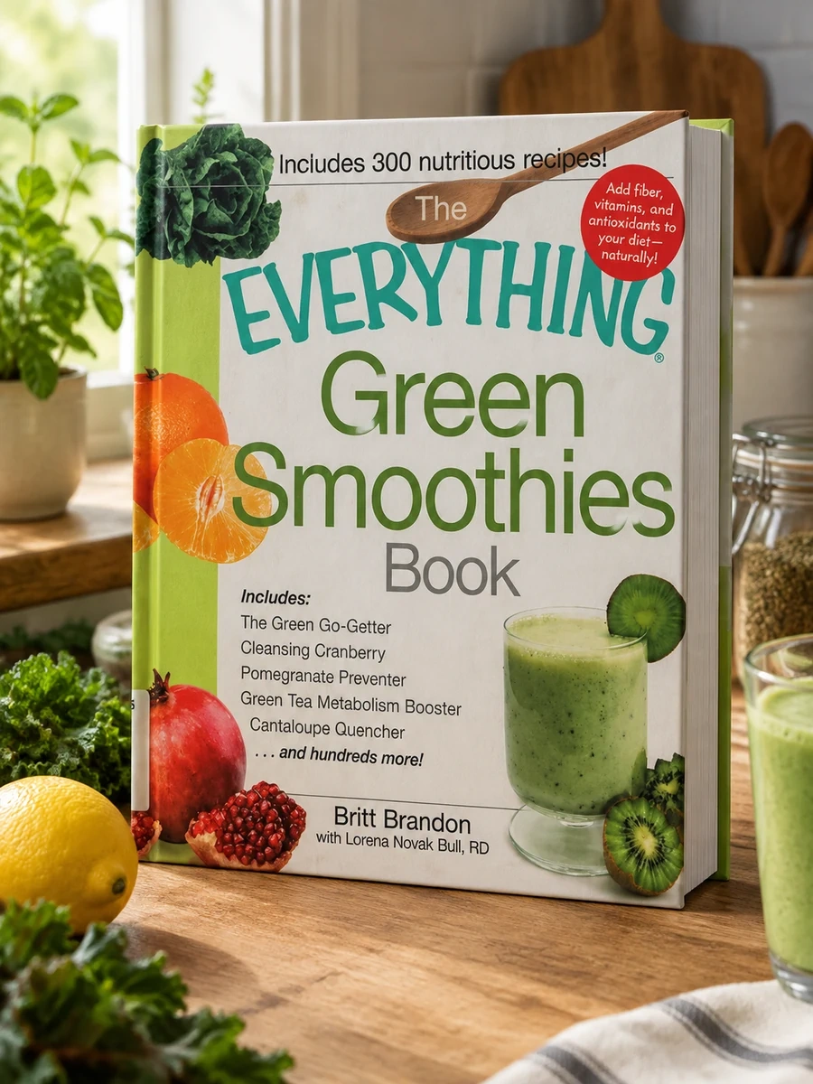 The Everything Green Smoothies Book: Includes the Green Go-Getter, Cleansing Cranberry, Pomegranate Preventer, Green Tea Metabolism Booster, Cantaloupe Qu