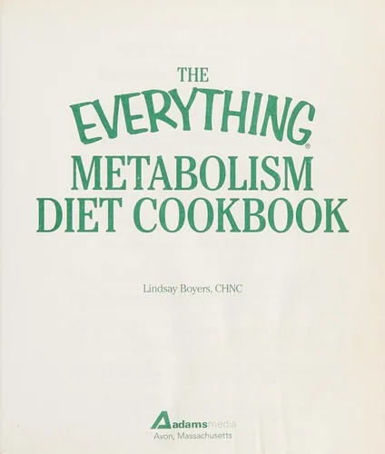 The Everything Metabolism Diet Cookbook