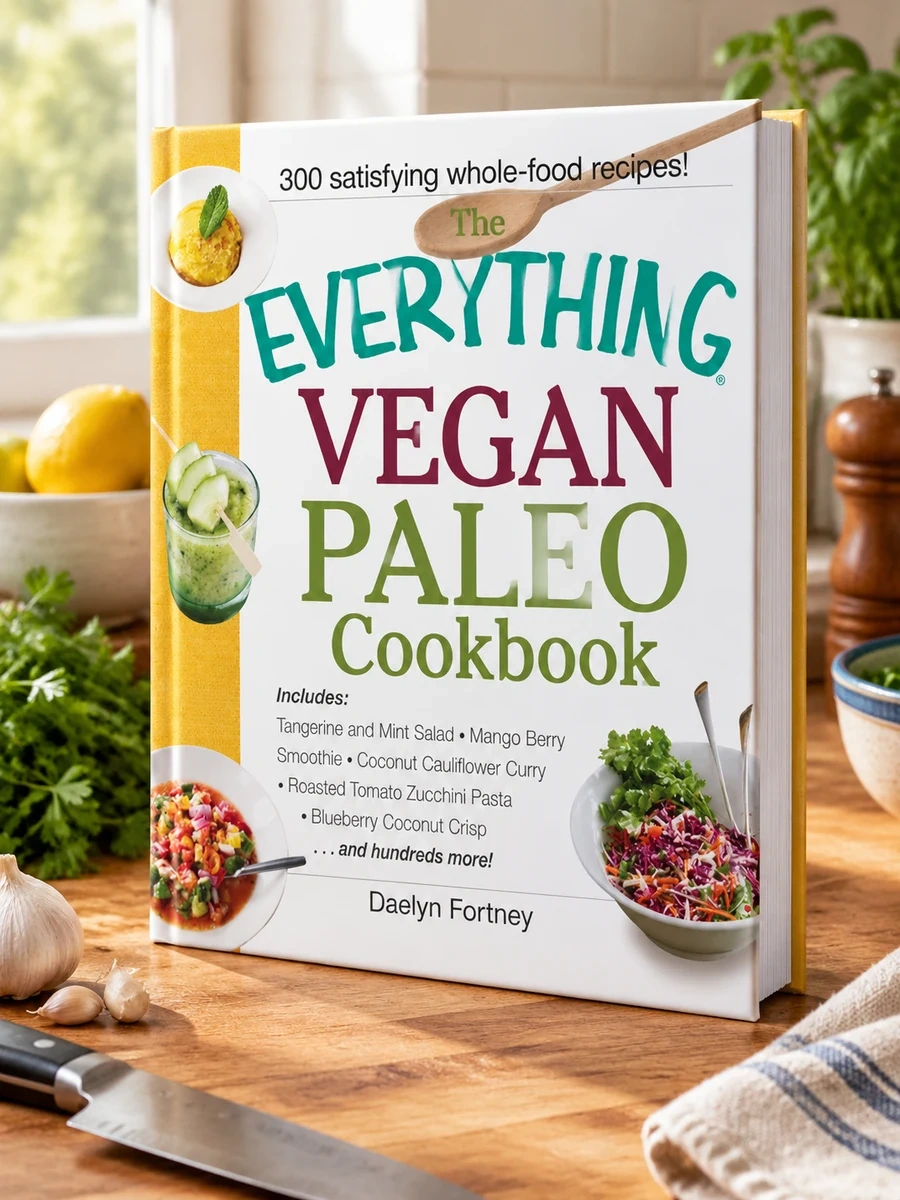The Everything Vegan Paleo Cookbook: Includes Tangerine and Mint Salad, Mango Berry Smoothie, Coconut Cauliflower Curry, Roasted Tomato Zucchini Pasta, Bl
