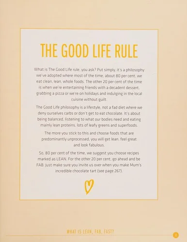 The Good Life: Get Lean, Feel Great, Look Fabulous!