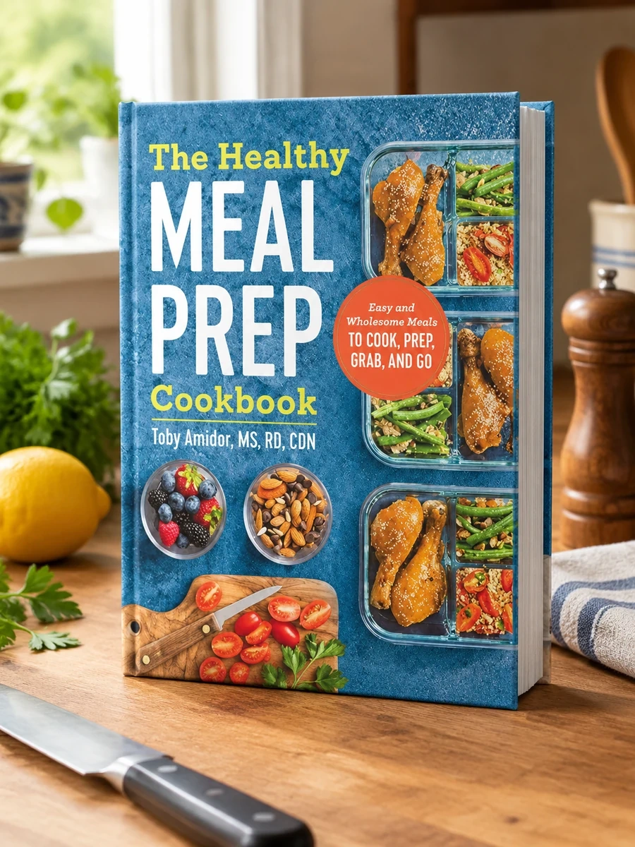 Cover of The Healthy Meal Prep Cookbook: Easy and Wholesome Meals to Cook, Prep, Grab, and Go
