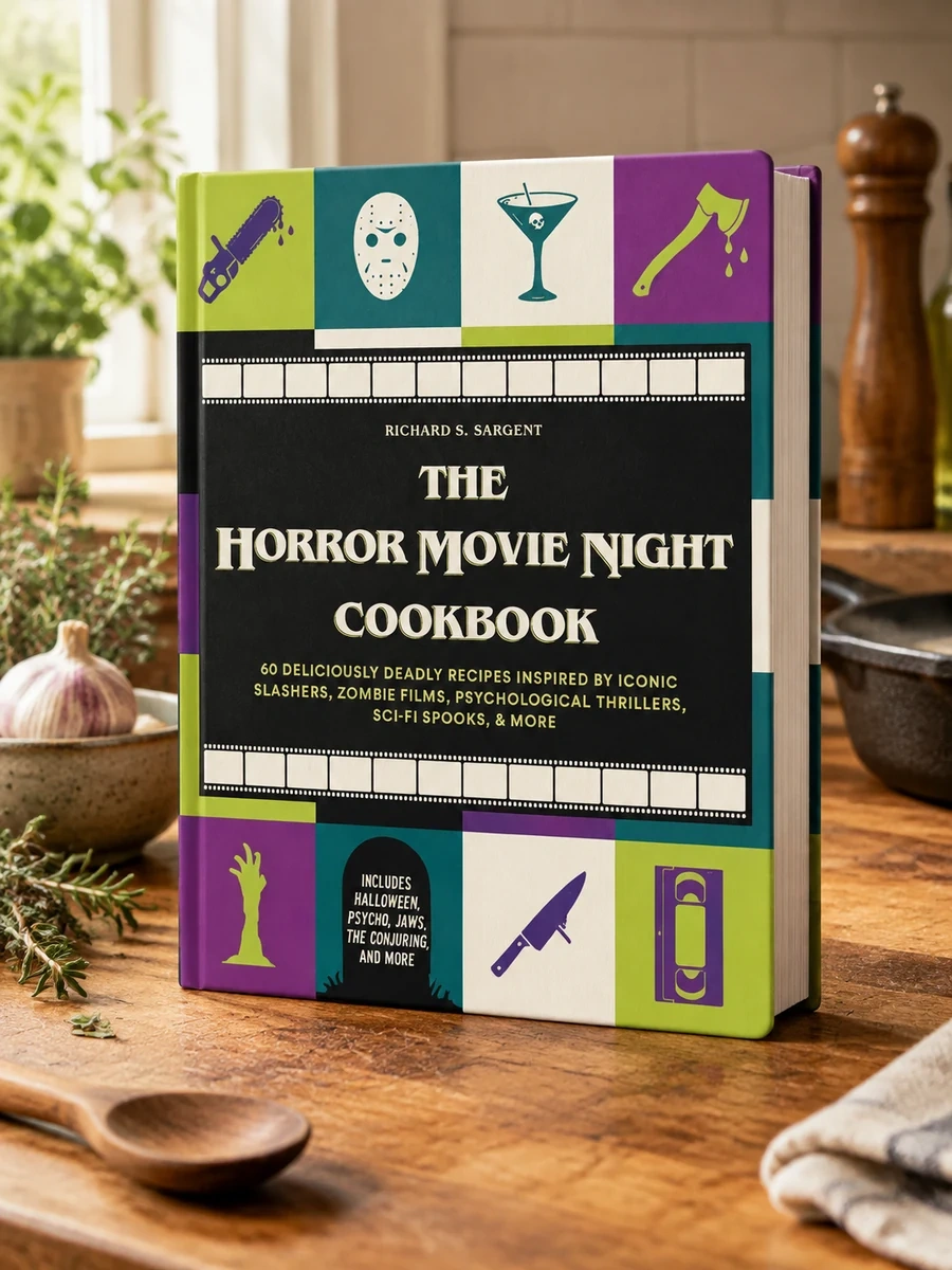 The Horror Movie Night Cookbook: 60 Deliciously Deadly Recipes Inspired by Iconic Slashers, Zombie Films, Psychological Thrillers, Sci-Fi Spooks, and More