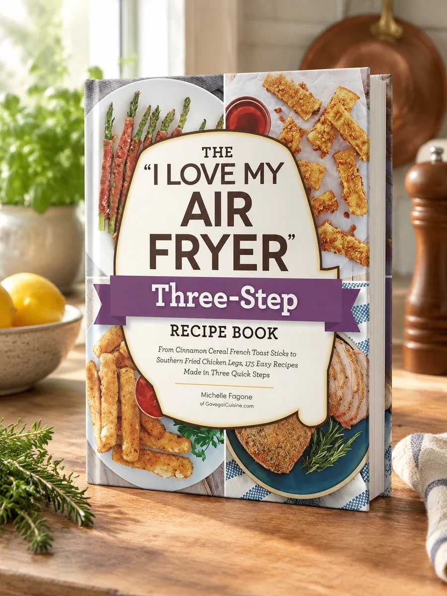 The I Love My Air Fryer Three-Step Recipe Book: From Cinnamon Cereal French Toast Sticks to Southern Fried Chicken Legs, 175 Easy Recipes Made in Three Qu