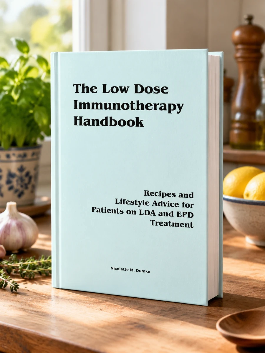 Cover of The Low Dose Immunotherapy Handbook: Recipes and Lifestlye Advice for Patients on LDA and EPD Treatment