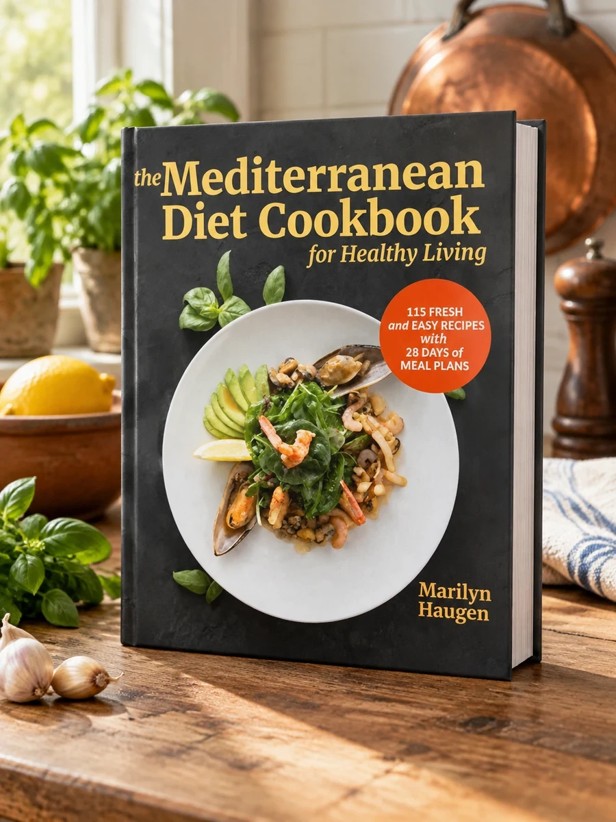 The Mediterranean Diet Cookbook for Healthy Living: 115 Fresh and Easy Recipes with 28 Days of Meal Plans