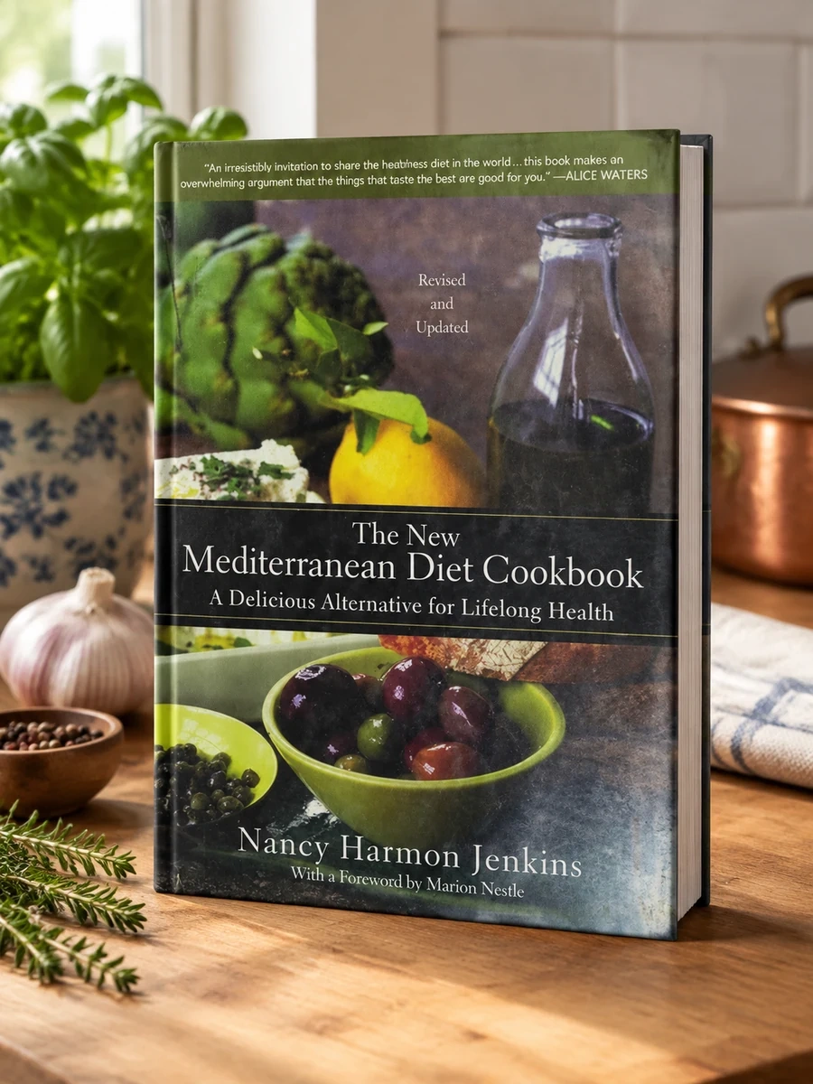 Cover of The New Mediterranean Diet Cookbook: A Delicious Alternative for Lifelong Health