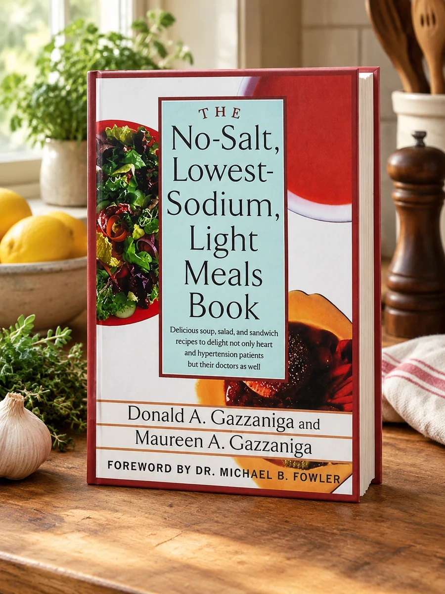 The No-Salt, Lowest-Sodium Light Meals Book: Delicious Soup, Salad and Sandwich Recipes to Delight Not Only Heart and Hypertension Patients But Their Doct