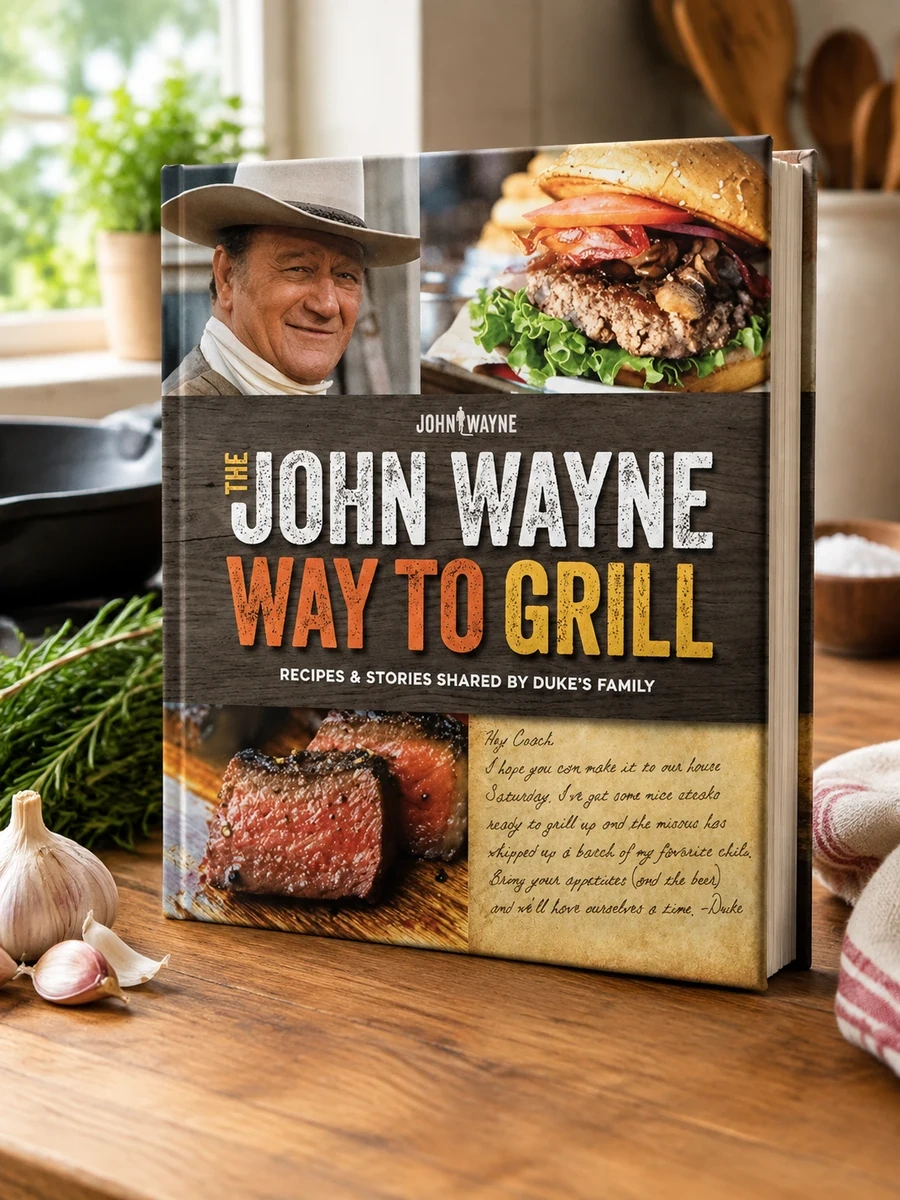 Cover of The Official John Wayne Way to Grill: Great Stories & Manly Meals Shared by Duke's Family