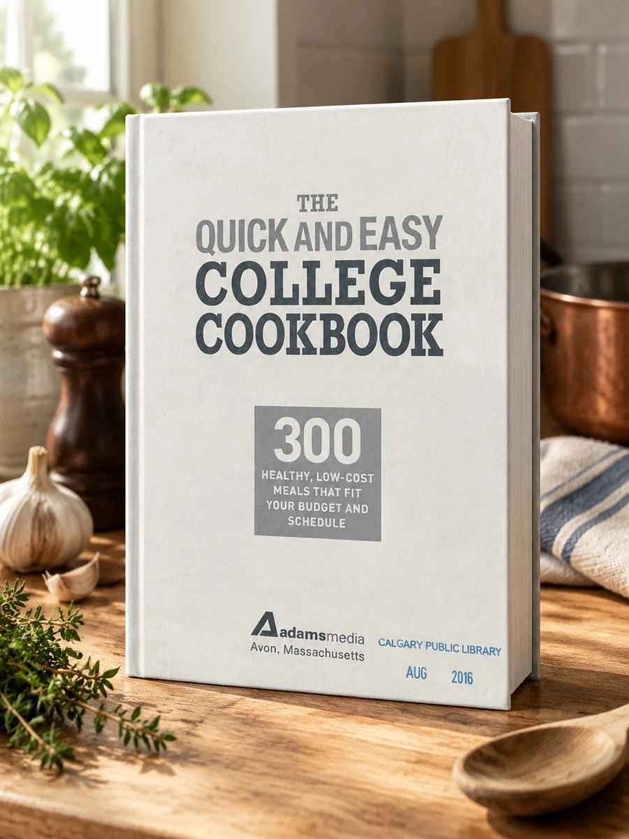 The Quick and Easy College Cookbook: 300 Healthy, Low-Cost Meals That Fit Your Budget and Schedule