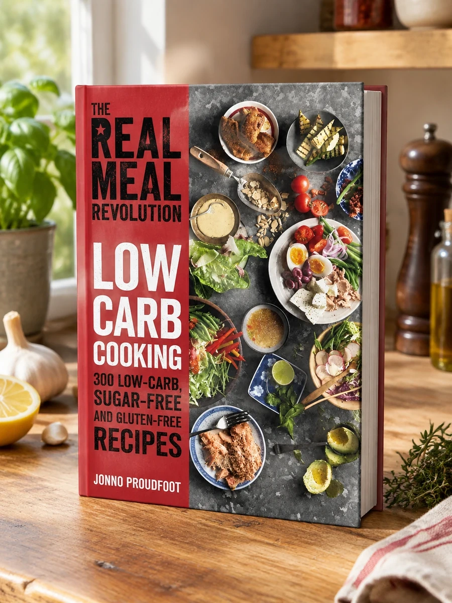 The Real Meal Revolution: Low Carb Cooking: 300 Low-Carb, Sugar-Free and Gluten-Free Recipes