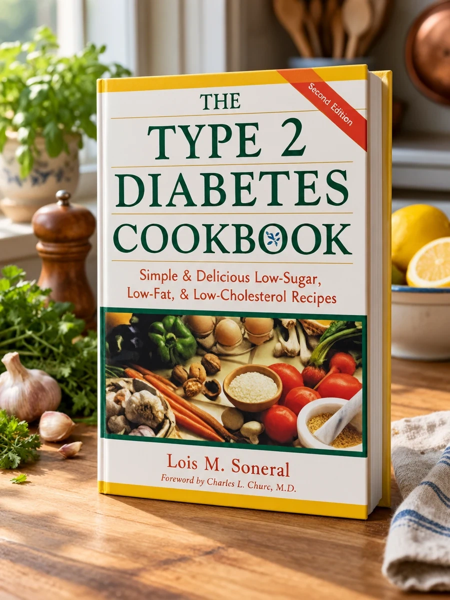The Type 2 Diabetes Cookbook: Simple and Delicious Low-Sugar, Low Fat, and Low-Cholesterol Recipes