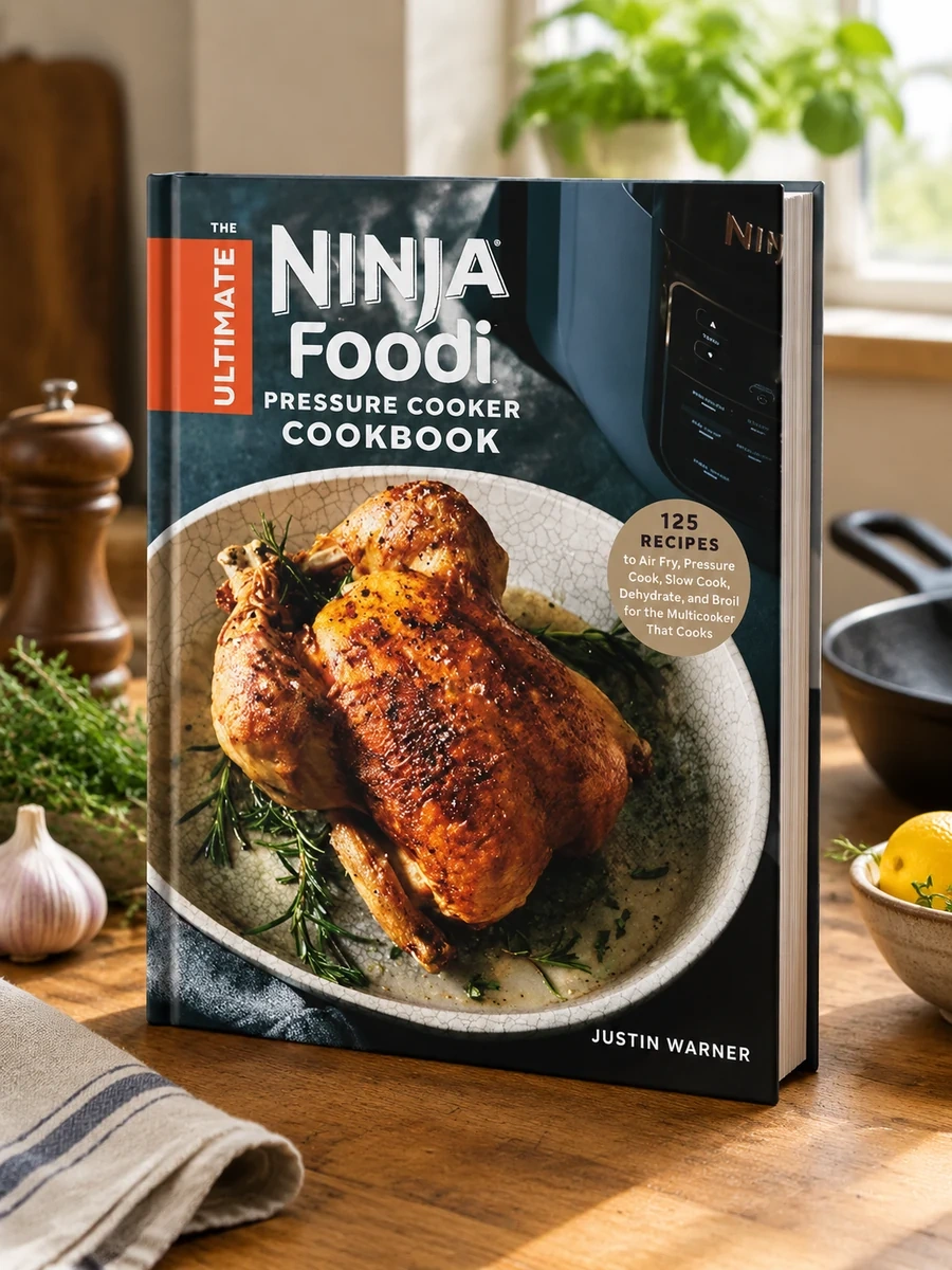 The Ultimate Ninja Foodi Pressure Cooker Cookbook: 125 Recipes to Air Fry, Pressure Cook, Slow Cook, Dehydrate, and Broil for the Multicooker That Crisps