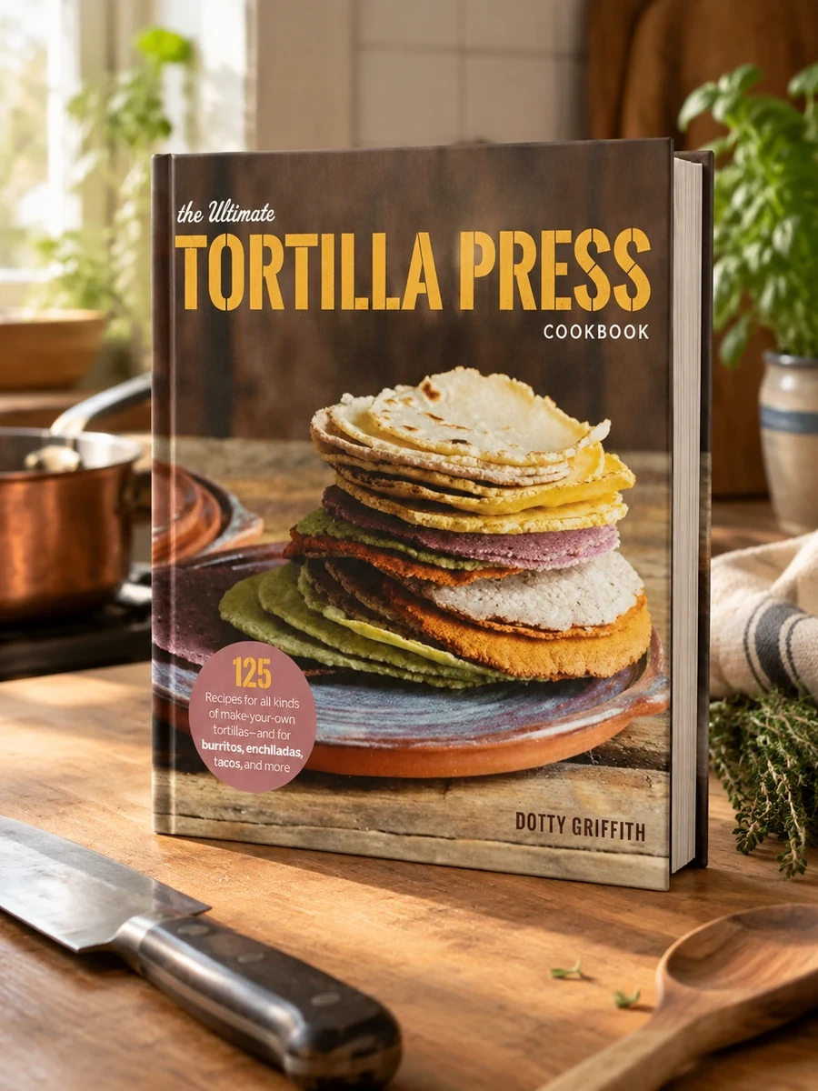 The Ultimate Tortilla Press Cookbook: 125 Recipes for All Kinds of Make-Your-Own Tortillas--And for Burritos, Enchiladas, Tacos, and More