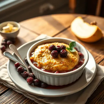 Baked Gooseberry Pudding
