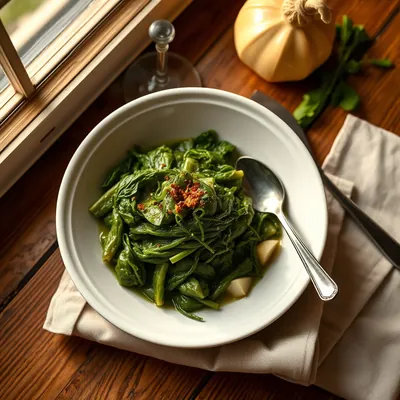 Boiled Turnip Greens