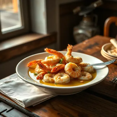Buttered Prawns Or Shrimps