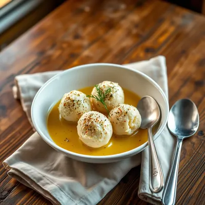 Egg Balls For Soups And Made Dishes