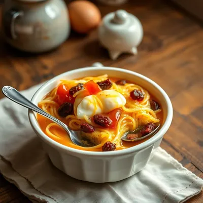 Marmalade And Vermicelli Pudding