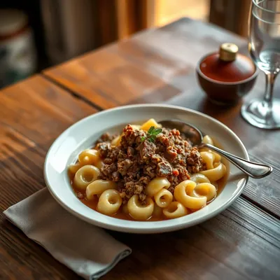 Minced Veal And Macaroni
