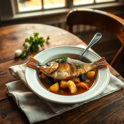 Perch Stewed With Wine