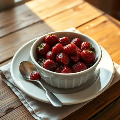 Preserved Strawberries In Wine