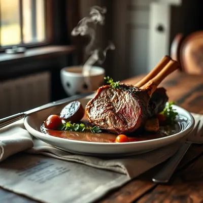 Roast Saddle Of Lamb