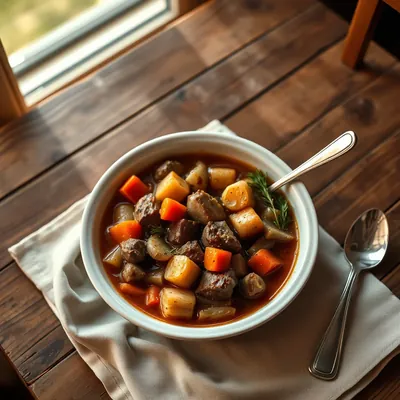 Stew Soup Of Salt Meat