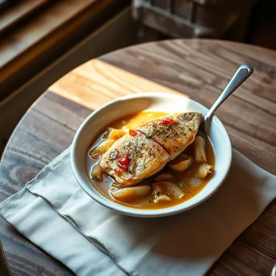 Stewed Plaice