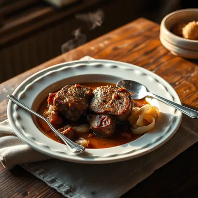 To Ragout A Knuckle Of Veal