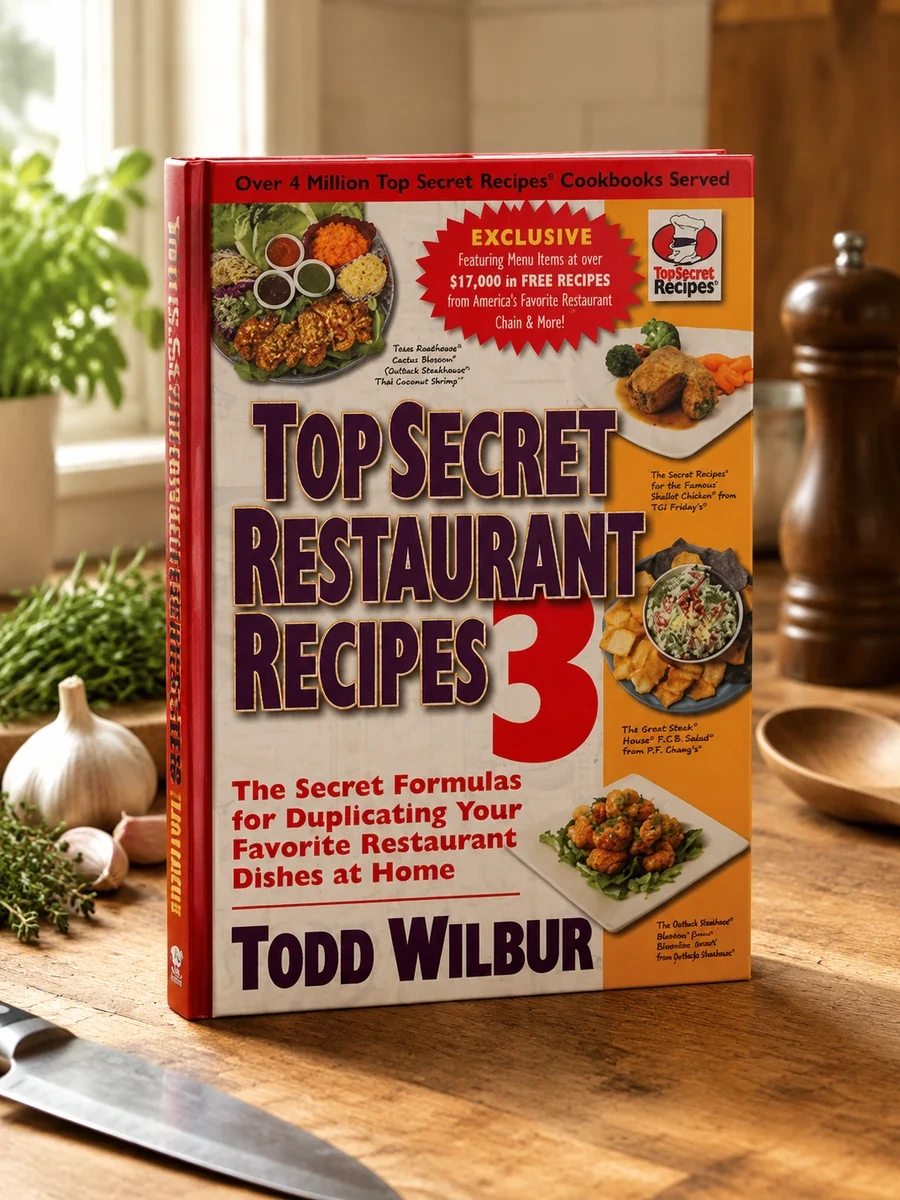 Cover of Top Secret Restaurant Recipes 3: The Secret Formulas for Duplicating Your Favorite Restaurant Dishes at Home: A Cookbook