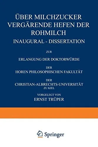 Uber Milchzucker Vergarende Hefen Der Rohmilch (1928)