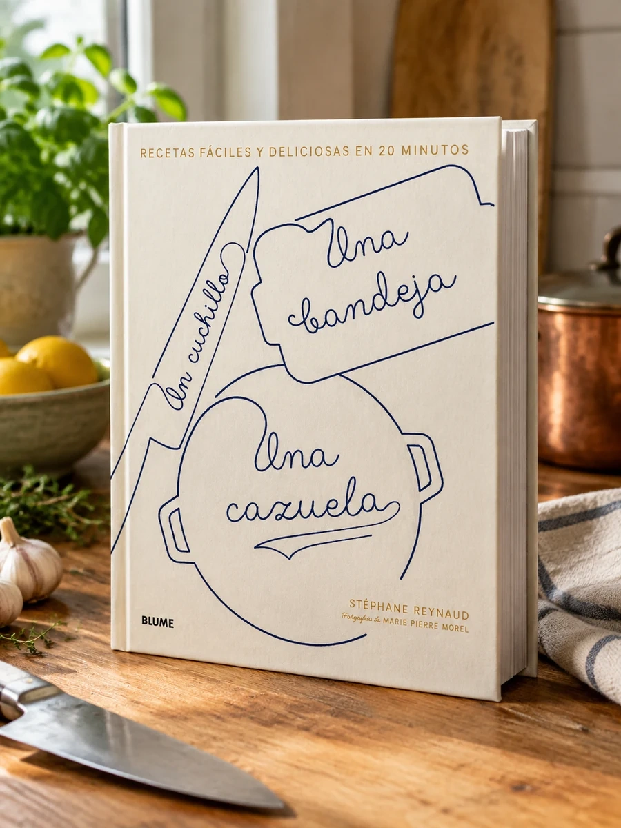 Un Cuchillo, Una Bandeja, Una Cazuela: Recetas Faciles Y Deliciosas En 20 Minutos