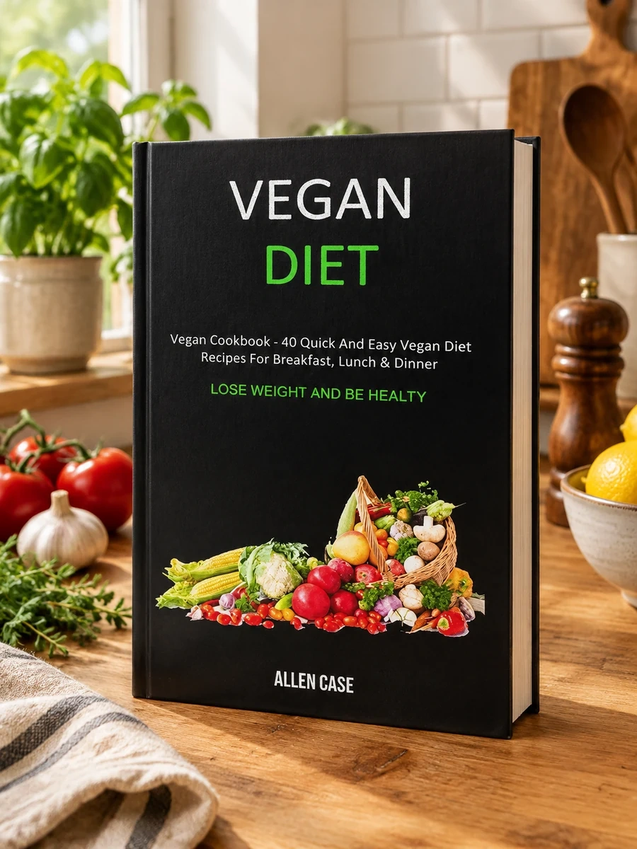 Vegan Diet: Vegan Cookbook - 40 Quick and Easy Vegan Diet Recipes For Breakfast, Lunch & Dinner (Lose weight and be Healthy)
