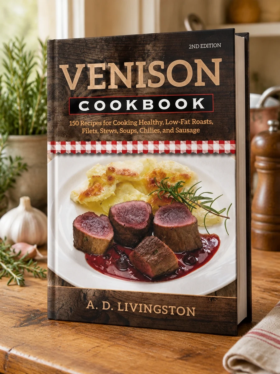 Cover of Venison Cookbook: 150 Recipes for Cooking Healthy, Low-Fat Roasts, Filets, Stews, Soups, Chilies and Sausage