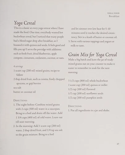 Yoga Food: 50 Recipes for Fresh and Healthy Dishes