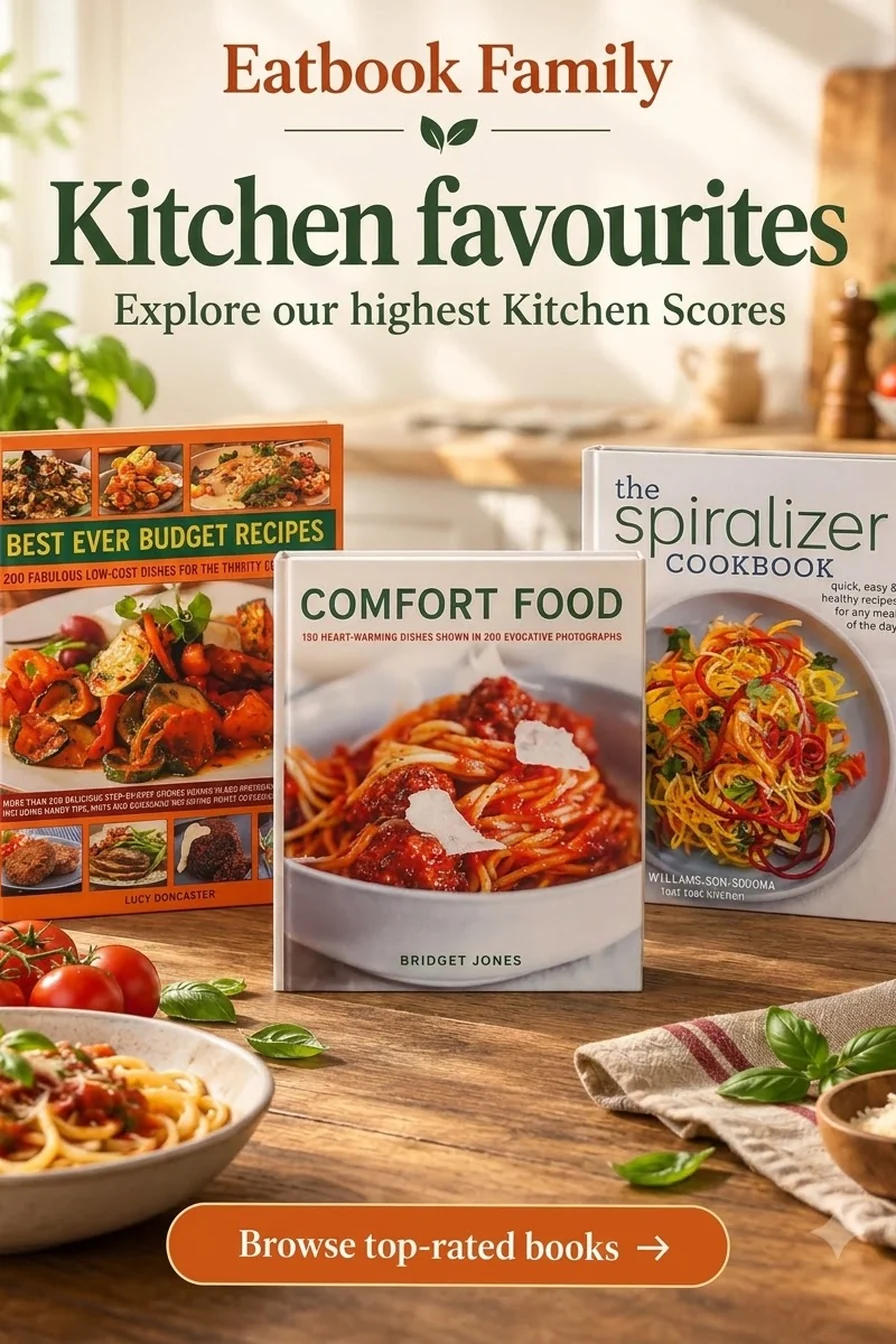 Kitchen favourites: Best Ever Budget Recipes, Comfort Food and The Spiralizer Cookbook. Browse books by highest Kitchen Score.